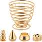 OIIKI Brass Incense Holder, Coil Incense Burner, Incense Stick Holder, Alloy Cone Ash Catcher for Indoor Outdoor Use (3 Styles)