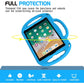 AVAWO Kids Case for 9.7" iPad 6th Generation, iPad 5th Generation Case, iPad Air 2 Case - with Shoulder Strap, Shockproof Handle Stand Cover for iPad 2018 (6th Gen) 9.7" 2017(5th Gen)-Blue