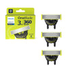 Philips Norelco OneBlade 360 Blades, Genuine Replacement Blades for OneBlade Electric Shaver and Trimmer, 4 Pack, QP440/80 - OneBlade 360