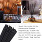 100PCS Reed Diffuser,7 Inch Aromatherapy Diffuser Black Fiber Sticks-Black Reed Diffuser Sticks for Home Office Spa and Bedroom