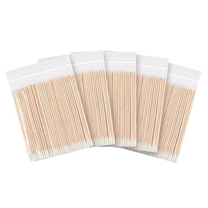 CHEFBEE 500 Count Microblading Cotton Swab Pointed Tip, Wood Cotton Stick Makeup Cosmetic Applicator, Tattoo Permanent Supplies - My Store