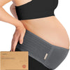 KeaBabies Maternity Belly Bands for Pregnant Women - Soft & Breathable Pregnancy Belly Support Band, Adjustable Maternity Belt for Back, Pelvic Support, Comfortable, Easy to Use (Classic Ivory, M/L) - Mystic Gray