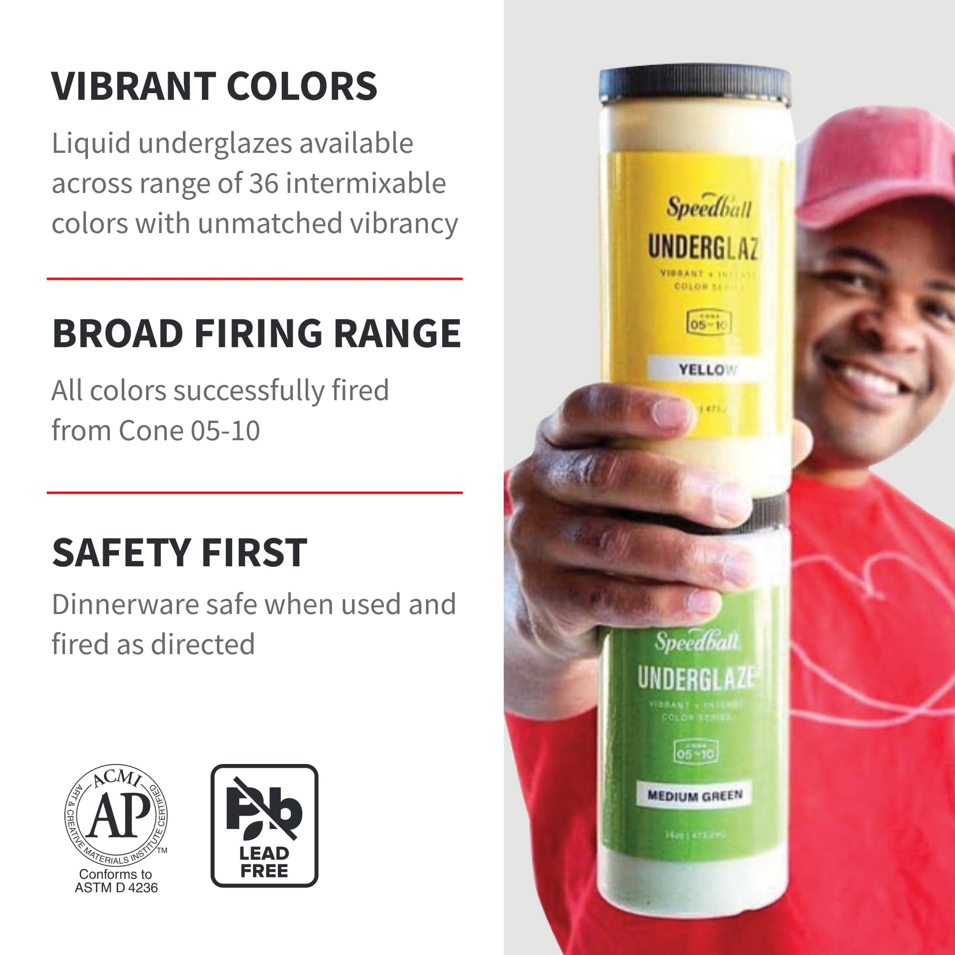 Buy now Speedball 001085 Underglaze Sampler Pack, 12 Pack, 2 oz, Multicolor at indiglob india