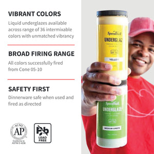 Buy now Speedball 001085 Underglaze Sampler Pack, 12 Pack, 2 oz, Multicolor at indiglob india