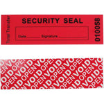 100pcs 100% Total Transfer Tamper Evident Security Warranty Void Stickers/Labels/Seals (Red, 1 x 3.35 Inches, Serial Numbers) - My Store
