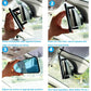 Kitbest Universal 11.4 Inch Clip On Rearview Mirror, Anti Glare Blue Tint Wide Angle Panoramic Car Rear View Mirror