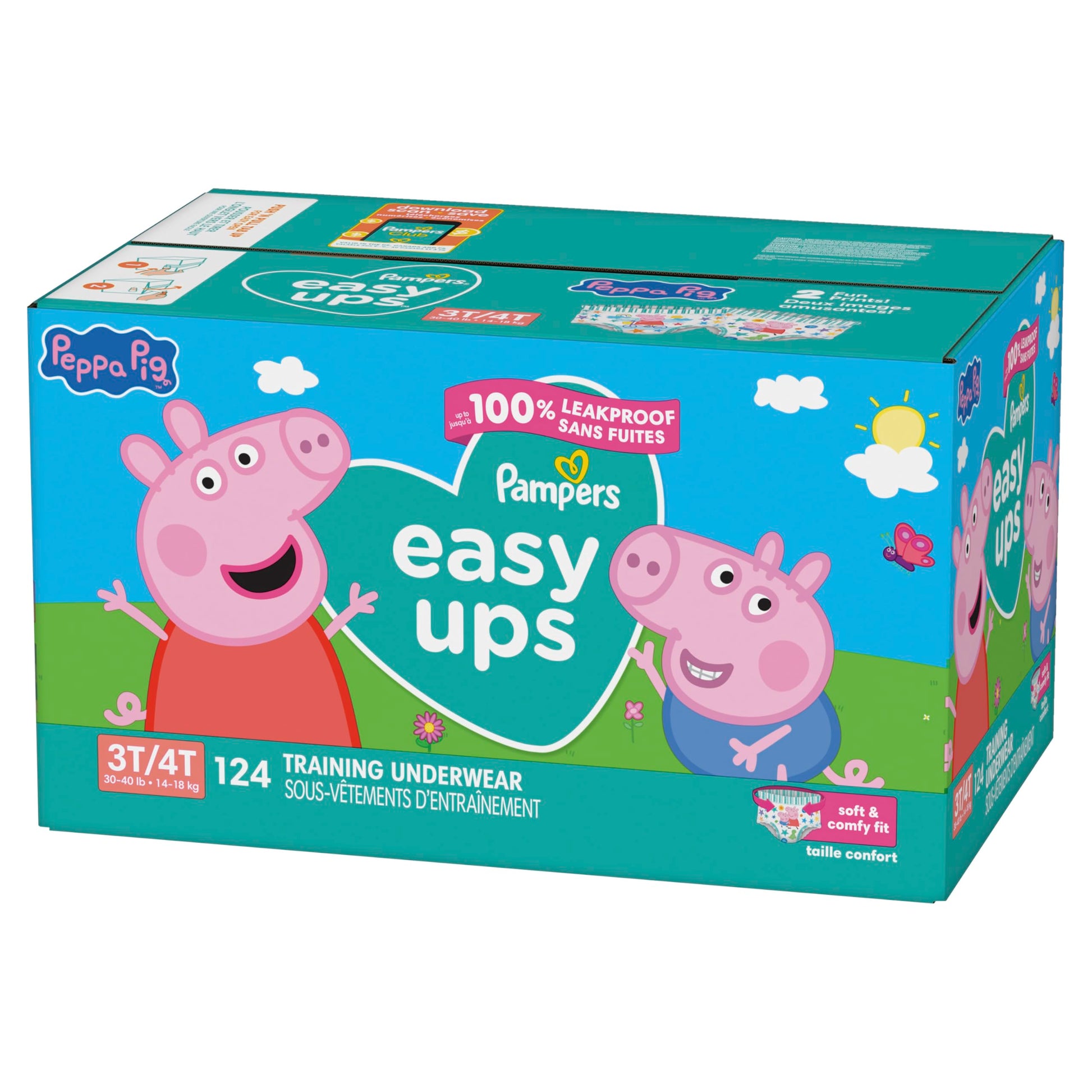 Buy now Pampers Training Pants - Easy Ups Girls & Boys - Size 3T-4T, 22 Count, Peppa Pig Underwear (Packaging May Vary) at indiglob india