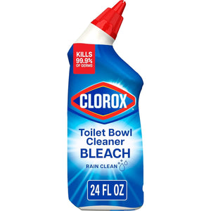 Clorox Toilet Bowl Cleaner Bleach, Rain Clean, 24 Fluid Ounces (Package May Vary)