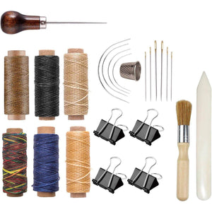 Bookbinding Kit - KOOTIKO Bookbinding Supplies, Hand Book Binding Starter Tools Set with Real Bone Folder,Paper Awl, Large-Eye Needles, Glue Brush, Wax Thread for Handmade DIY Books - My Store