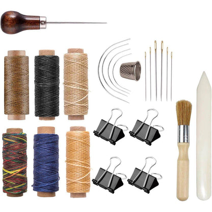 Bookbinding Kit - KOOTIKO Bookbinding Supplies, Hand Book Binding Starter Tools Set with Real Bone Folder,Paper Awl, Large-Eye Needles, Glue Brush, Wax Thread for Handmade DIY Books - My Store