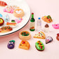 150 Pieces Miniature Food Dollhouse Miniature Food Drink Bottle Toy Assorted Pretend Foods Dollhouse Accessories Mixed Resin Kitchen Food Toy Hamburger Cake Ice Cream Pizza Bread for Adults Teenagers - My Store
