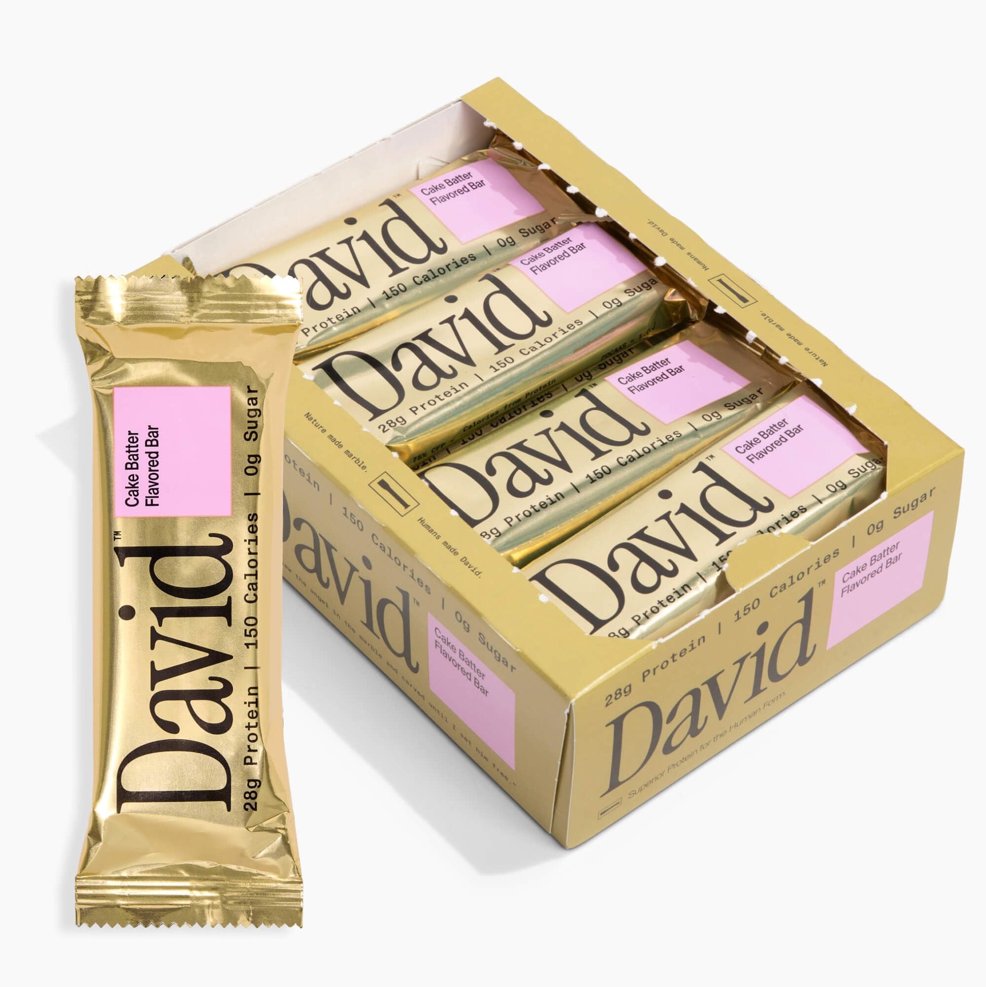 Buy now David High Protein Bars - 0g of Sugar, Low Carb, Gluten Free - 28g of Protein, 150 Calories - On-The-Go Snack - Chocolate Chip Cookie Dough Flavor, Pack of 12 at indiglob india