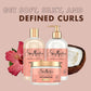 SheaMoisture Coconut & Hibiscus Curl & Shine Shampoo & Conditioner + Curl Enhancing Smoothie for Bouncy Curls, Frizz Control