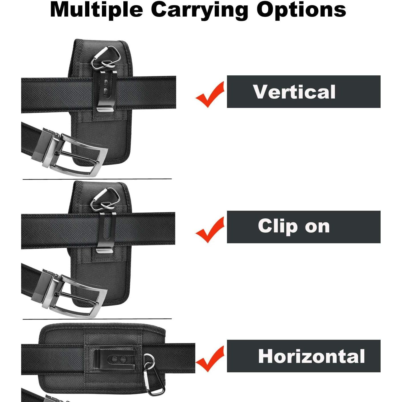 Buy now Takfox Phone Holster for Samsung Galaxy S25 FE S24 Ultra 5G S23 Plus S22 S21 S20 Note 20 A16 A15 A14 A26 A36 A56 A35 A17,Moto G 5G 2025 Nylon Cell Phone Pouch Belt Holder Case with Clip for Men Women at indiglob india