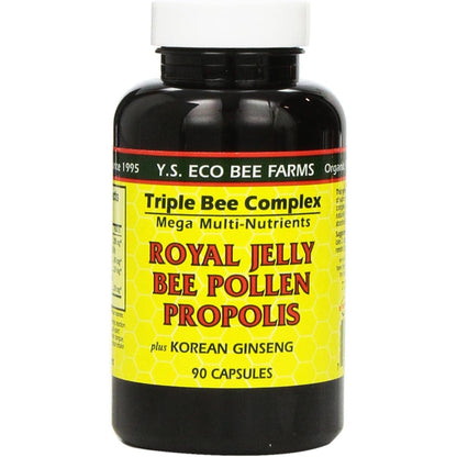 YS Organic Farms: Royal Jelly Bee Pollen Propolis w/Ginseng 90 ct