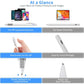 Stylus Pencil for iPhone 14/15/16/17 Pro Max Pen,Minilabo Touch Screens Active Stylus Digital Pen with 1.5mm Ultra Fine Tip Stylist Pen for iPhone 14/15/16/17 Pro Max Drawing and Writing Pencil,White