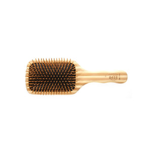 Bass Brushes | The Green Brush | Bamboo Pin + Bamboo Handle Hair Brush | Large Paddle