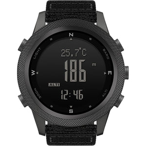 NORTH EDGE Military-Watch for Men - Tactical Survival Watch, Men's Women's Digital Wrist Watches for Sports Outdoors, Pedometer, Compass, Calories, Durable Nylon Band