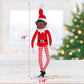 Christmas Elf Behaving Badly Plush Toy | Novelty Long Bendy Naughty Boy Christmas Elves Doll | 12 Inches (Black Elf)