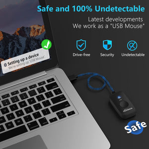 Buy now Mouse Jiggler Undetectable, USB Mover, Gaming Automatic Continuous Click Device, Plug & Play, Simulate Mouse Pointer Movement to Prevent PC Sleep at indiglob india