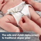[Boy 3 pack] Snappi Cloth Diaper Fasteners - Replaces Diaper Pins - Use with Cloth Prefolds and Cloth Flats