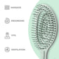 Buy now Ninabella Detangle Hair Brush for Women & Men - Does not Pull - Straightening Brushes for Straight & Curly Hair - Unique Spiral Detangling Hairbrush - Green at indiglob india