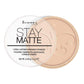 Rimmel London Stay Matte - 003 Natural - Pressed Powder, Lightweight, High Coverage, Shine Control, 0.49oz