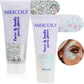MEICOLY Pink and Clear White Face Body Glitter Set,Pink Face Glitter Gel,Singer Concerts Festival Rave Accessories,Glitter Face Paint for Women Kids,Mermaid Glitter Makeup,Body Glitter for Women