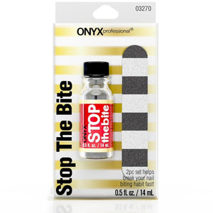 Onyx Professional Stop the Bite Nail Biting Prevention Polish, 0.5 Fl Oz - Made in USA, Stop Nail Biting, No Bite Nail Polish, Thumb Sucking Deterrent