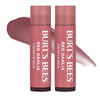 Burt's Bees Lip Tint Balm Stocking Stuffers Gifts, Long Lasting 2 in 1 Duo Tinted Balm Formula, Color Infused with Hydrating Shea Butter for a Natural Looking Buildable Finish, Petal Rose (2-Pack) - Red Dahlia