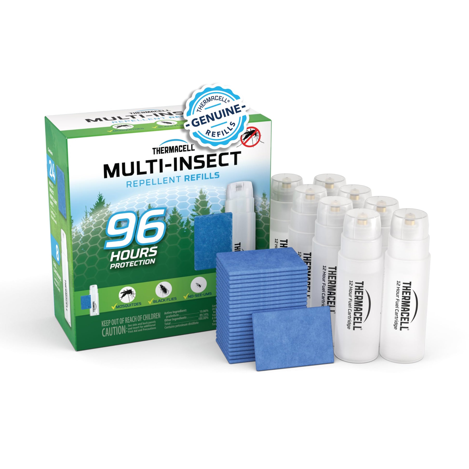 Buy now Thermacell Mosquito Repellent Refills; Provide 120 Hours of Protection; Contain 30 Repellent Mats, 10 Fuel Cartridges; Compatible with Any Fuel-Powered Mosquito Repeller Product at indiglob india