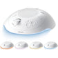 Homedics SoundSleep White Noise Sound Machine, Silver, Small Travel Sound Machine with 6 Relaxing Nature Sounds, Portable Sound Therapy for Home, Office, Nursery, Auto-Off Timer, by Homedics