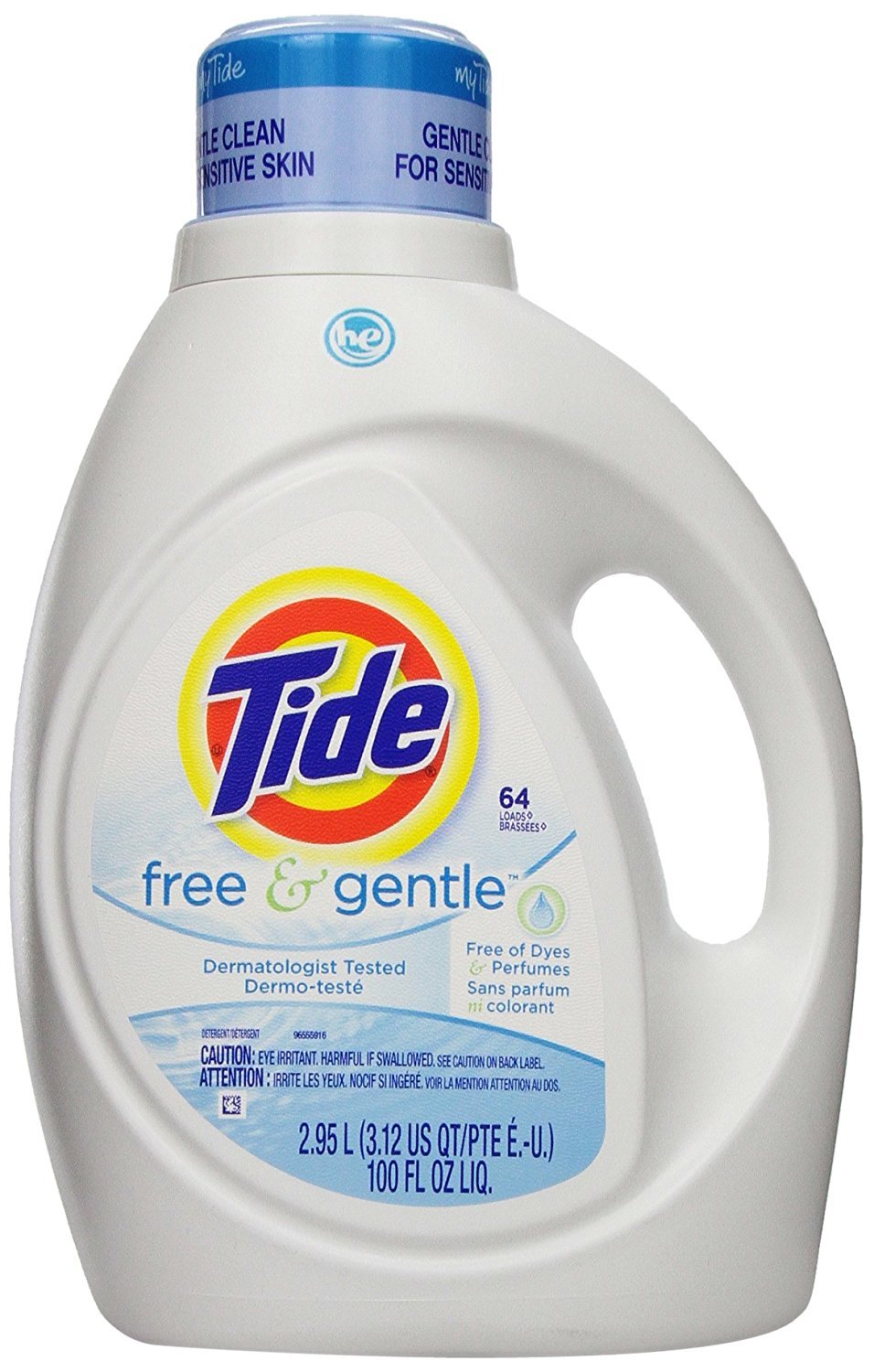 Buy now Tide Free & Gentle Liquid Laundry Detergent, Unscented, 1.47 L (32 Loads) at indiglob india