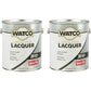Buy now Watco 63141 Lacquer Clear Wood Finish, Quart, Semi-Gloss Clear Gallon (Pack of 2) Matte Clear Brush at indiglob india