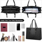 Laptop Bag for Women 15.6 inch Laptop Tote Bag Leather Classy Computer Briefcase for Work Waterproof Handbag Shoulder Bag Women Business Office Bag