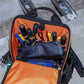 Buy now Klein Tools 55559 Stand-Up Zipper Bag Tool Pouch with Carabiners, 7-Inch Blue and 14-Inch Gray Utility Bags with Reinforced Bottom, 2-Pack at indiglob india