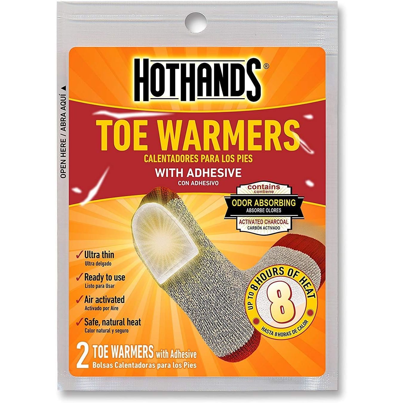Buy now HotHands Toe Warmer Value Pack - 7 Pairs of Toe Warmers - at indiglob india