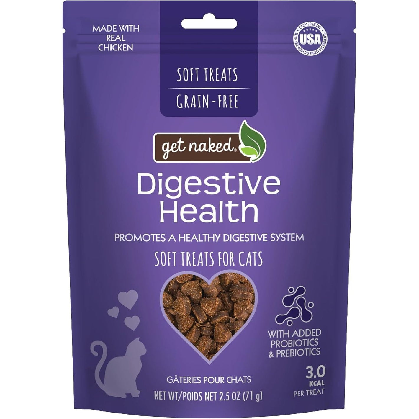 Get Naked 1 Pouch Furball Relief Soft Treats For Cats, 2.5 Oz(pack of 1)