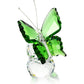 H&D HYALINE & DORA Pink Crystal Flying Butterfly with Crystal Ball Base Figurine Collection Cut Glass Ornament Statue Animal Collectible