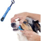 Orgrimmar 2 Pcs Three Sided Pet Toothbrush Dog Brush Addition Bad Breath Tartar Teeth Care Dog Cat Cleaning Mouth