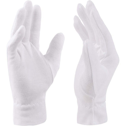 Moisturizing Gloves for Dry Hands Overnight, Selizo 3 Pairs 100 Percent White Cotton Gloves for Women Eczema, Hand Moisturizer Sleeping Spa Gloves for Eczema Dry Hands