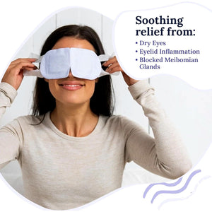 CorneaCare Rest: Self Heating Warm Compress for Dry Eyes | Heated Eye Mask for Fast Relief | No Microwave or Washcloth Needed | Travel Ready | 30 Count