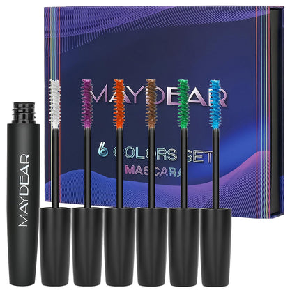 Maydear Dark Green Waterproof Long Lasting Smudgeproof Mascara for Women's Eye Makeup