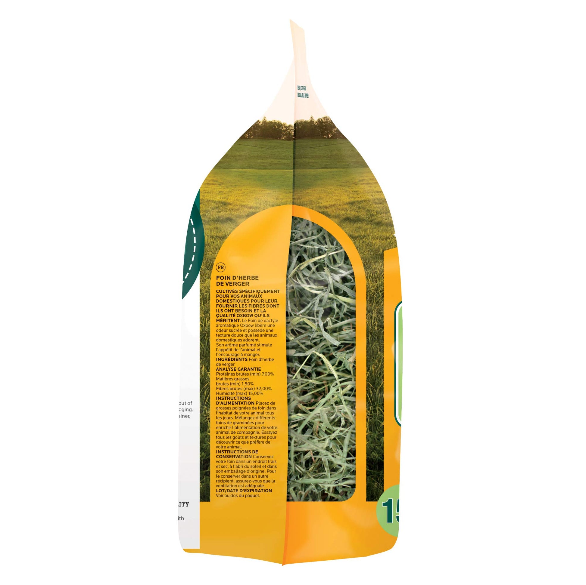 Buy now Oxbow Orchard Grass Hay, Rabbit & Guinea Pig Hay, High Fiber for Digestive Health, Grown in the USA, Veterinarian Recommended Small Pet Supplies, for Rabbits, Guinea Pigs, & Chinchillas, 15 oz. at indiglob india