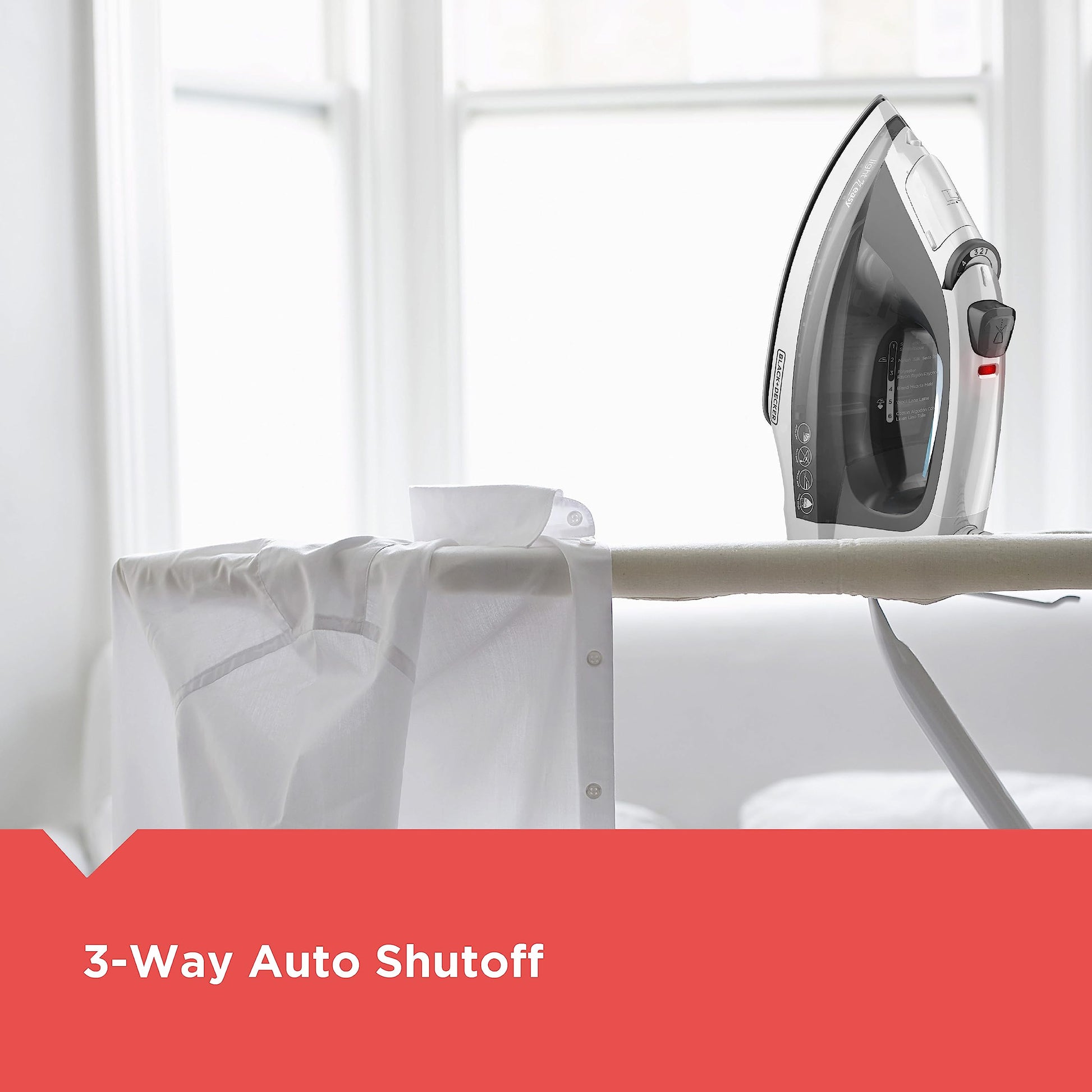 Buy now BLACK+DECKER Light ‘N Easy Compact Steam Iron, IR1020S, Stainless Steel Soleplate, Spray Mist, Anti-Drip, Auto Shutoff at indiglob india