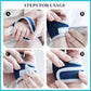 2 Pieces Silicone Toddler Baby Finger Guard with Breathable Wrist Band Thumb Kit to Prevent Children from Sucking Fingers (Blue)