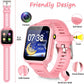 Smart Watch for Kids Gift for Girls Age 5-12, 1.54" Touch Screen Watch with HD Camera Video 39 Games Music Pedometer Flashlight Alarm Clock, Gifts for 7 8 9 10 Year Old Girls Boys