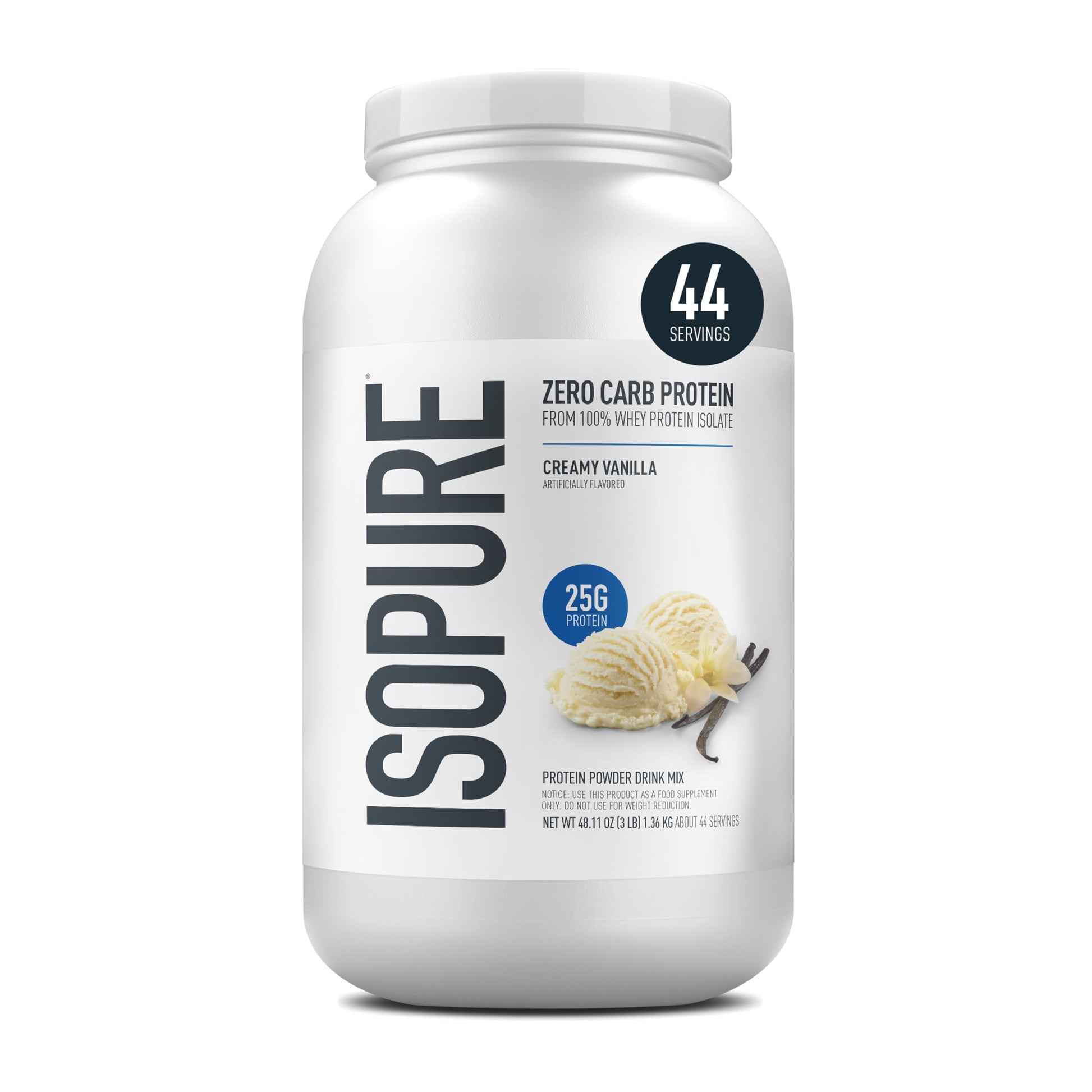 Buy now Isopure Zero Carb 100% Pure Whey Isolate Protein Powder, Lactose Free, Gluten Free, with Vitamins, Creamy Vanilla, 25g Protein Per Serving, 1 Lb, 15 Servings (Packaging May Vary) Creamy Vanilla 3 Pound (Pack of 1) at indiglob india