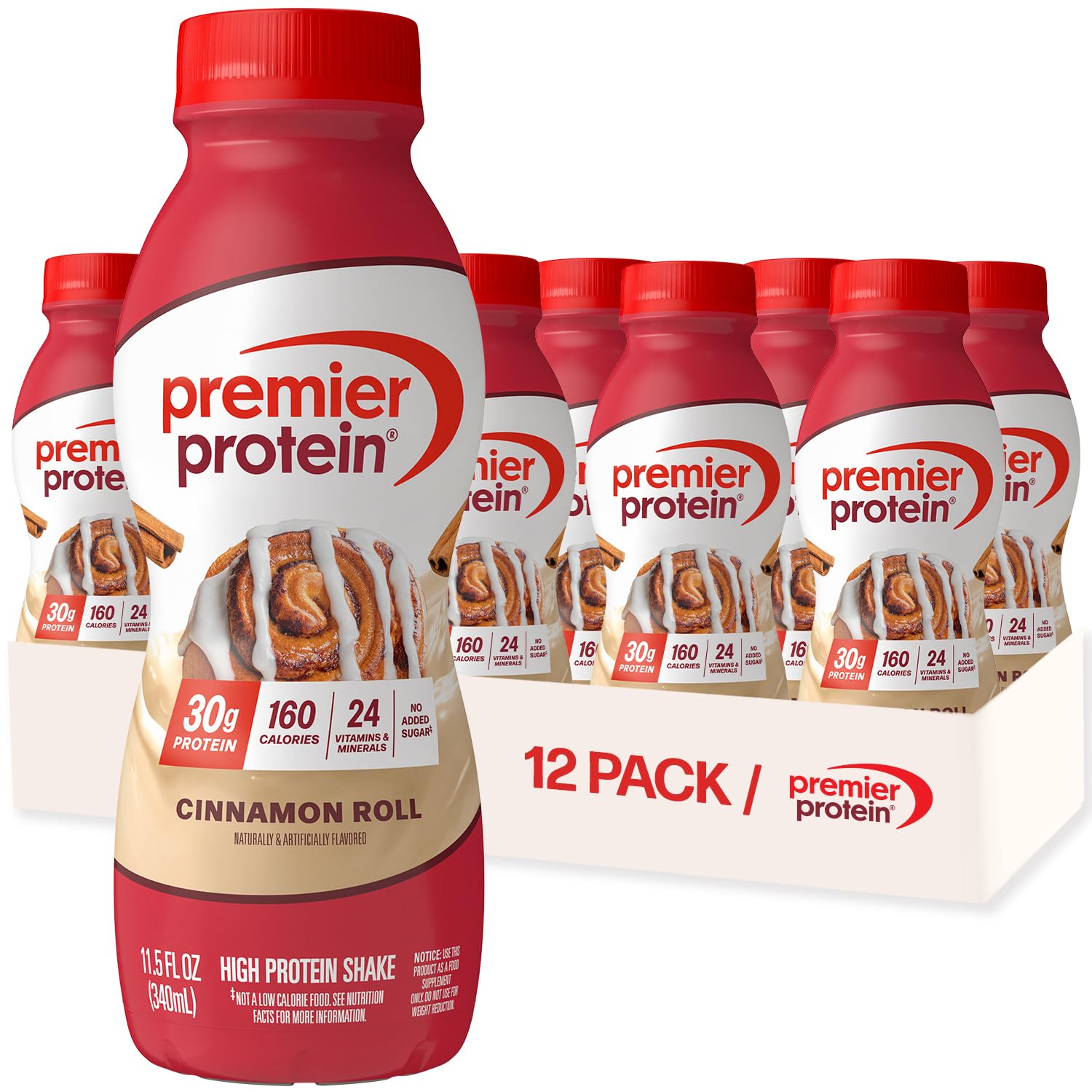 Buy now Premier Protein Shake, Peaches & Cream, 30g Protein, No Added Sugar, 24 Vitamins & Minerals to Support Immune Health, 11.5 fl oz, 12 Pack (Packaging May Vary) at indiglob india