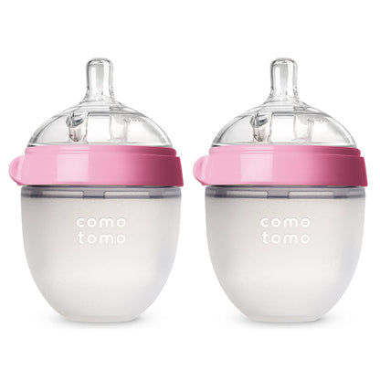 Buy now Comotomo Baby Bottle Single Pack, Pink, 8oz Pink 5 Ounce (Pack of 2) at indiglob india